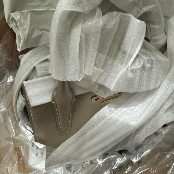 ❤️ COACH Andrea Carryall Bag Pearlized Smooth Leather Light Champagne - Picture 10 of 10